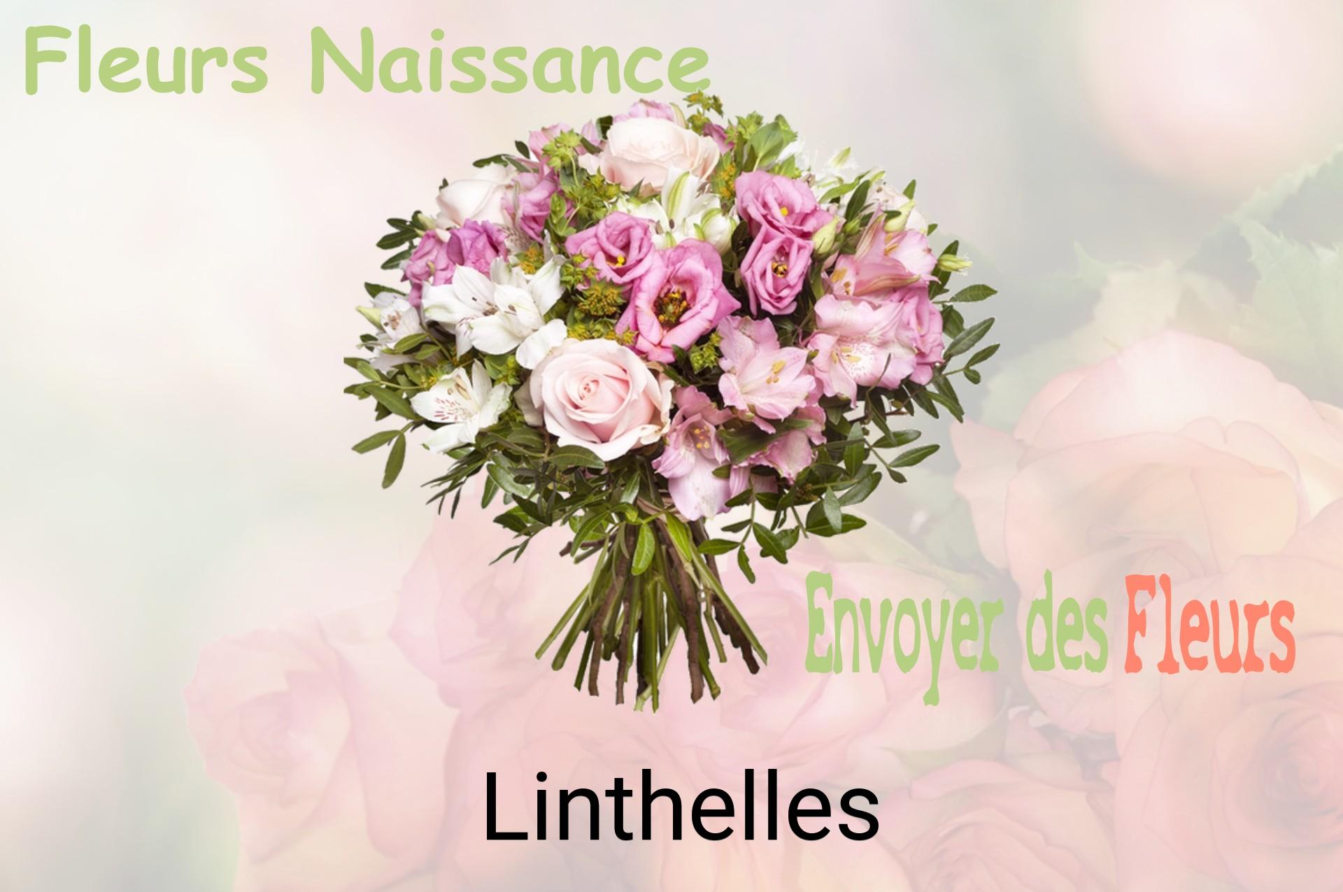 Bouquet de fleurs de naissance livré à Linthelles